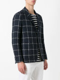 checked blazer