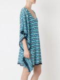 striped knit kaftan