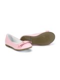 logo bow front ballerinas