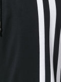 striped detail hoodie