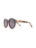 keyhole round frame sunglasses
