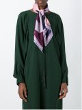 logo print scarf