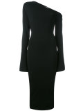 asymmetric neck dress 