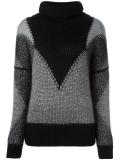 panelled jumper 