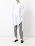 elongated pleat detail shirt