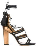 tassel wrap sandals