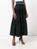 pleat details A-line skirt