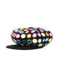 mirror embroidered newsboy cap