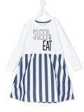 'Sleep and Eat' striped dress