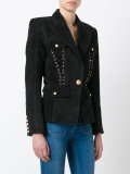 lace-up detailed blazer