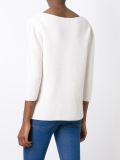 garter stitch puff sleeve top