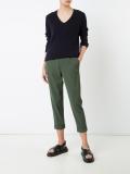straight cropped trousers