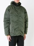 panelled sleeve duffle coat