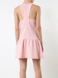 pleated trim dress 