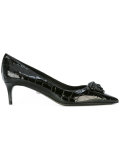 Palazzo mid-heel pumps
