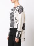 round neck patterned jumper