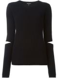 open elbows ribbed sweater