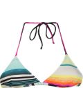 striped triangle bikini top