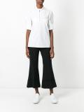 puffed-sleeve blouse
