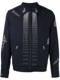 arrow stitch zip jacket