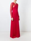 sheer sleeves gown
