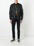 logo bomber jacket