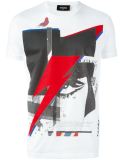 lightning print T-shirt