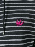 'Swallow' striped hoodie 