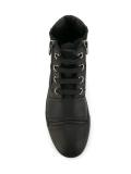 zipped hi-top sneakers