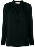 gathered neck blouse
