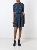 pleated knit dress