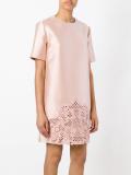 embroidered hem dress