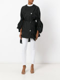double-breasted loose-fit coat