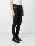 contrast trim skinny jeans