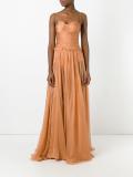 bustier sheer gown