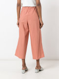 pleated cropped trousers 