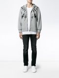 lightning bolt print hoodie