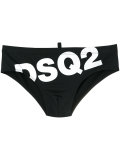slanted logo swim briefs