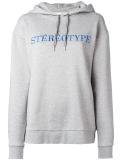 'stéréotype' embroidery hoodie