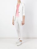 turn-up hem drawstring trousers