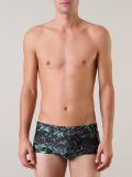 printed swimming trunks