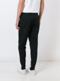 zip detail tapered trousers