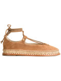 ankle wrap-tie espadrilles