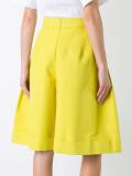 front pleat shorts