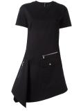 zip detail fitted dress