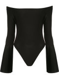 flared sleeve bardot top 