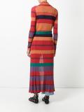long striped ribbed cardigan