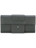 grained continental wallet