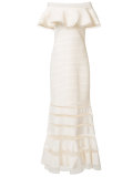 off-shoulders gown