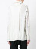 star print roll neck top